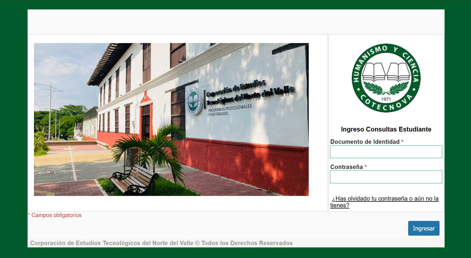 Gestor Académico Institucional